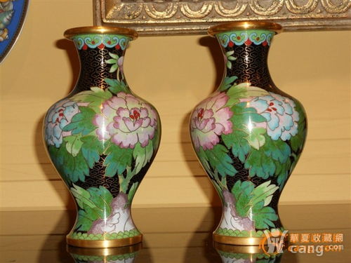 景泰蓝仿古六线瓶成品