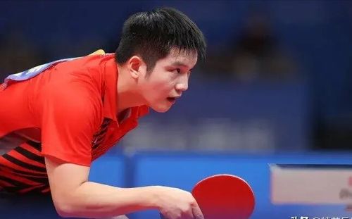 樊振东在比赛中的场景