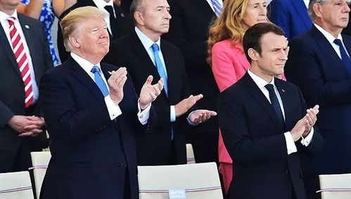 特朗普观看阅兵表情包