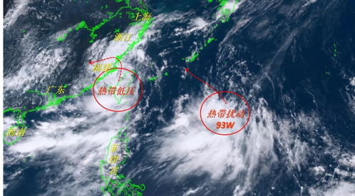 这是台风塔巴可能引发的大雨场景