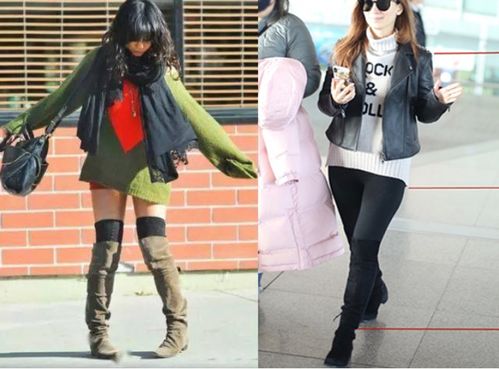 宋雨琦穿着埃斯米翻毛靴和芬尼安机车夹克的时尚大片