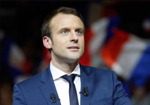 法国总统马克龙肖像