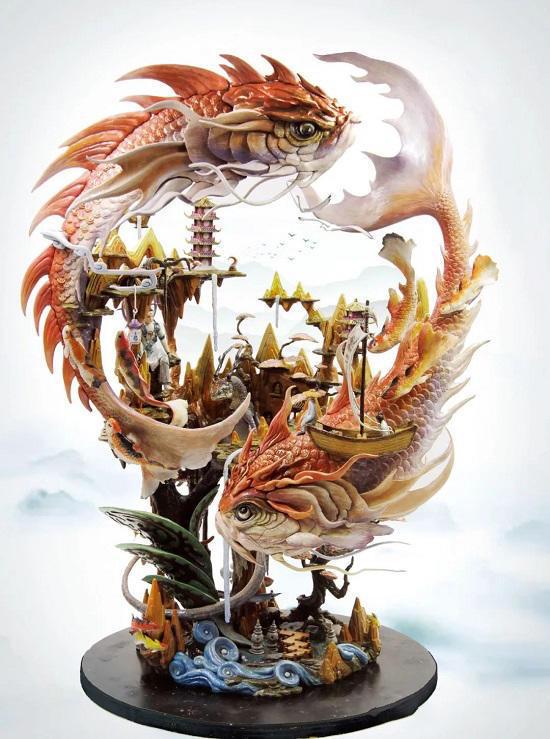 手办上有着鲜明的文化特色图案