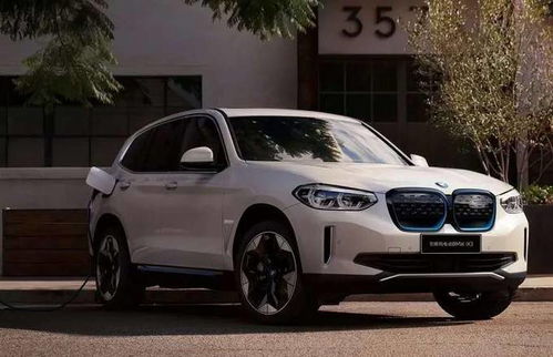 男士与宝马iX3合影