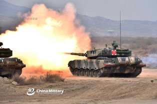 96A主战坦克射击