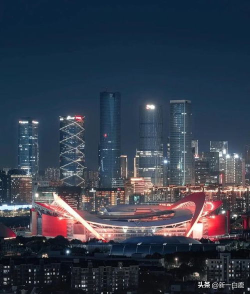 繁华都市的夜晚景象，象征未来的无限可能