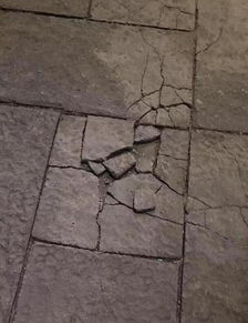 地震造成的地面裂痕