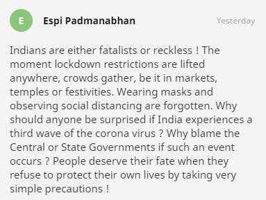 印度网友评论截图