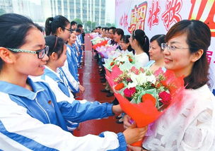 毕业典礼学生献花