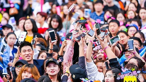 粉丝等待偶像的画面