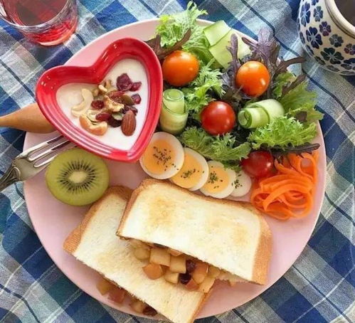 丰富的早餐食物