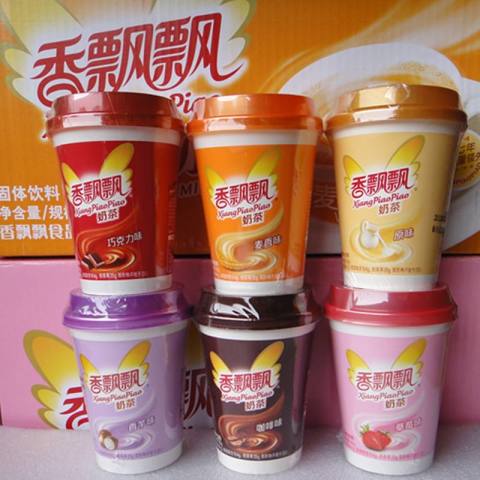 香飘飘奶茶的包装盒