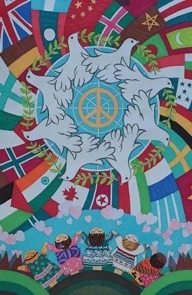 呼吁和平的海报