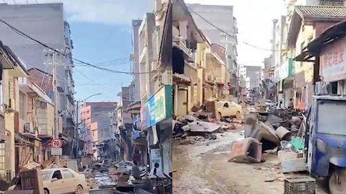 街道被破坏景象