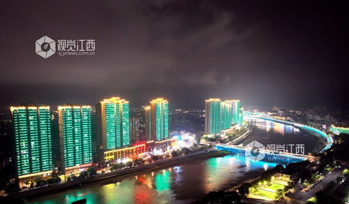 江西城市璀璨夜景
