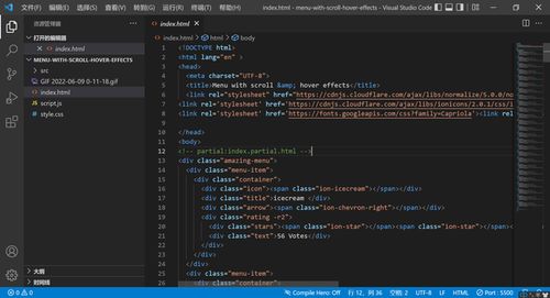 代码在屏幕上滚动的视觉效果