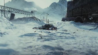 战火纷飞中的士兵战斗场景