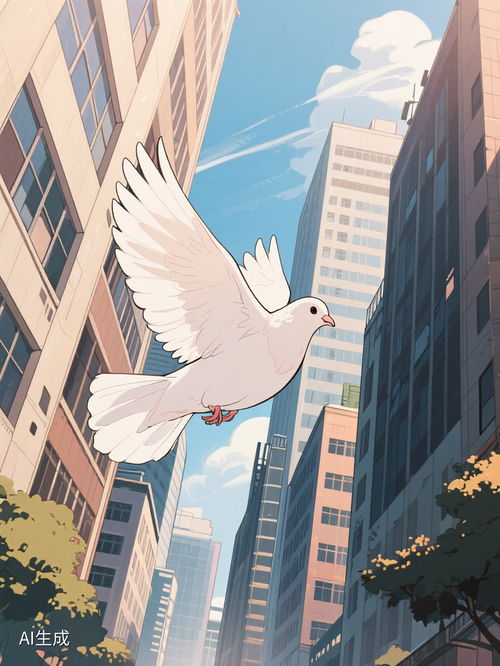 和平鸽飞翔