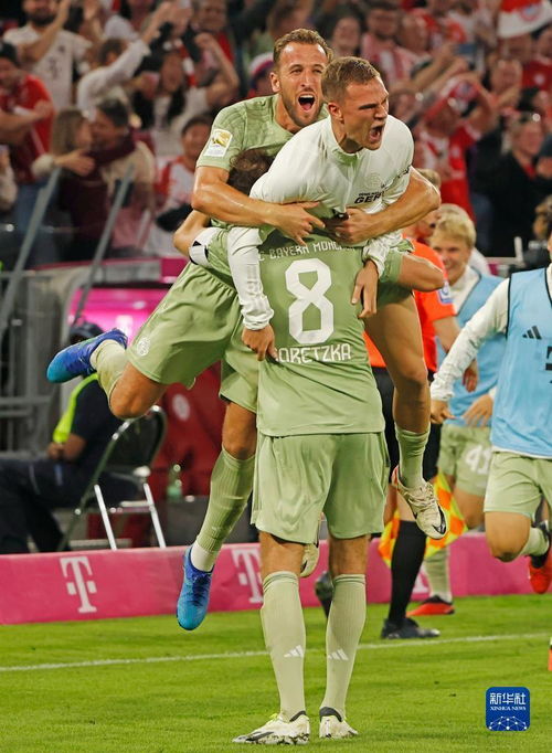 拜仁球员欢呼进球