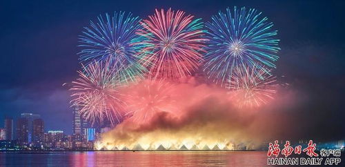 烟花表演现场绚丽的画面