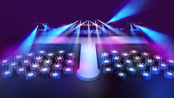 音乐剧风声舞台灯光效果预想图