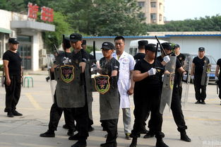 安保演练现场枪战激烈场景