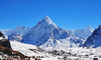 喜马拉雅的雪山景色