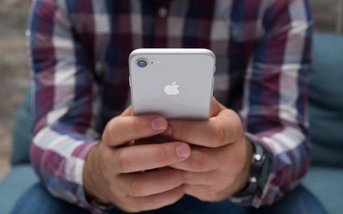 果粉拿苹果手机